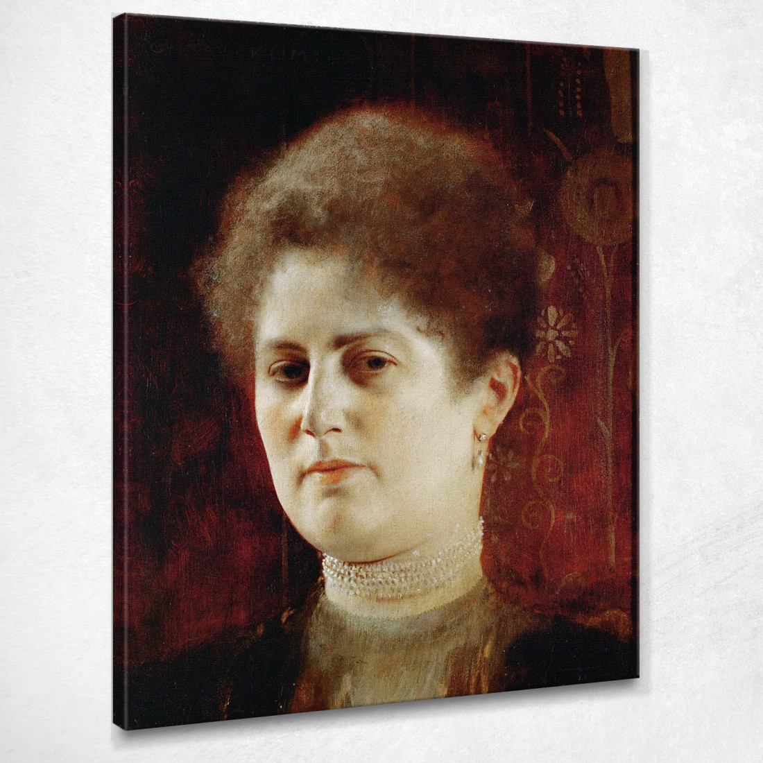 Ritratto Di Signora 1894 Gustav Klimt kg45 quadro stampato su tela Ritratto Di Signora 1894 Gustav Klimt kg45 quadro stampato su tela