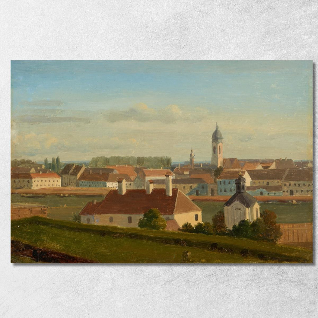 Vista Sul Canale Del Danubio Fino A Leopoldstadt Johann Peter Krafft jpk7 quadro stampato su tela Vista Sul Canale Del Danubio Fino A Leopoldstadt Johann Peter Krafft jpk7 quadro stampato su tela