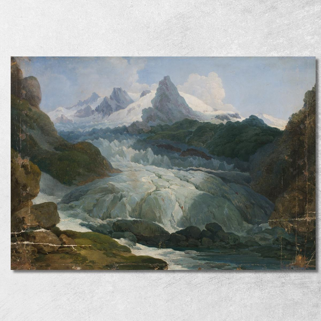 Il Ghiacciaio Del Rodano Johann Peter Krafft jpk14 quadro stampato su tela Il Ghiacciaio Del Rodano Johann Peter Krafft jpk14 quadro stampato su tela