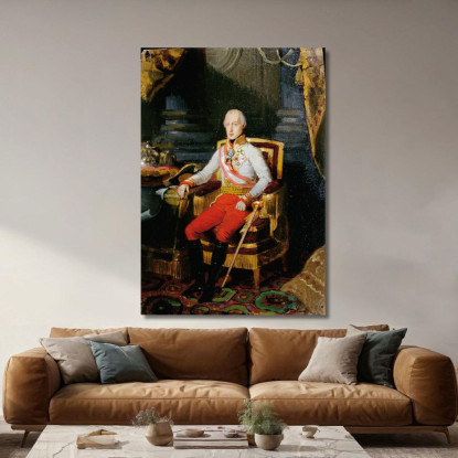 Imperatore Francesco I D'Austria 2 Johann Peter Krafft jpk32 quadro stampato su tela