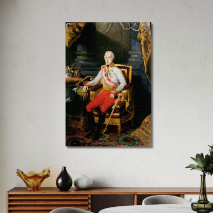 Imperatore Francesco I D'Austria 2 Johann Peter Krafft jpk32 quadro stampato su tela