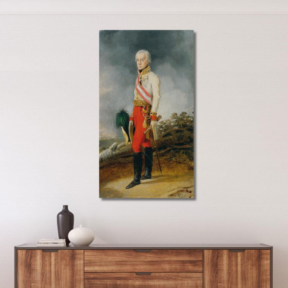 L'Imperatore Francesco I D'Austria Johann Peter Krafft jpk34 quadro stampato su tela