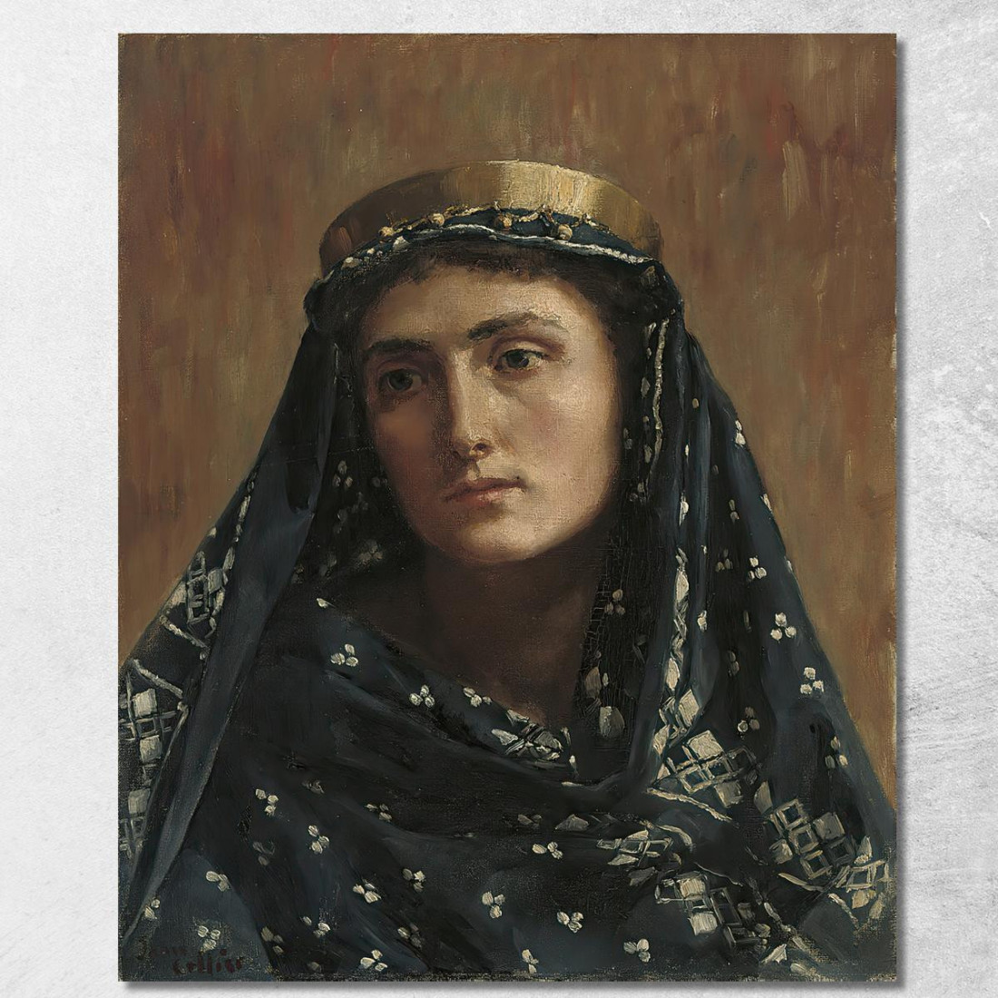 Ritratto Di Una Signora In Abito Orientale John Collier jcl12 quadro stampato su tela