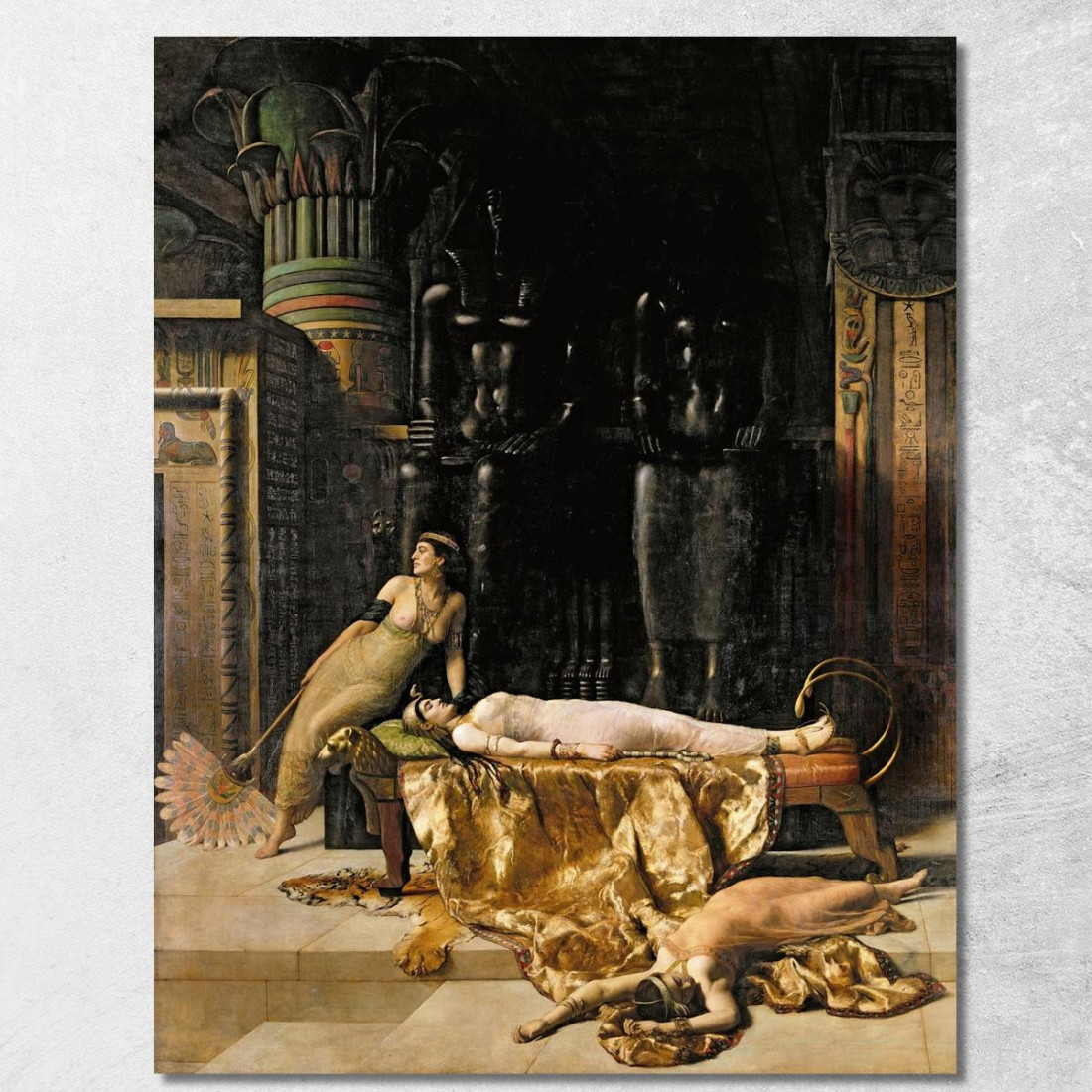 La Morte Di Cleopatra John Collier jcl20 quadro stampato su tela La Morte Di Cleopatra John Collier jcl20 quadro stampato su tela
