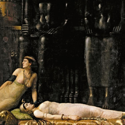 La Morte Di Cleopatra John Collier jcl20 quadro stampato su tela