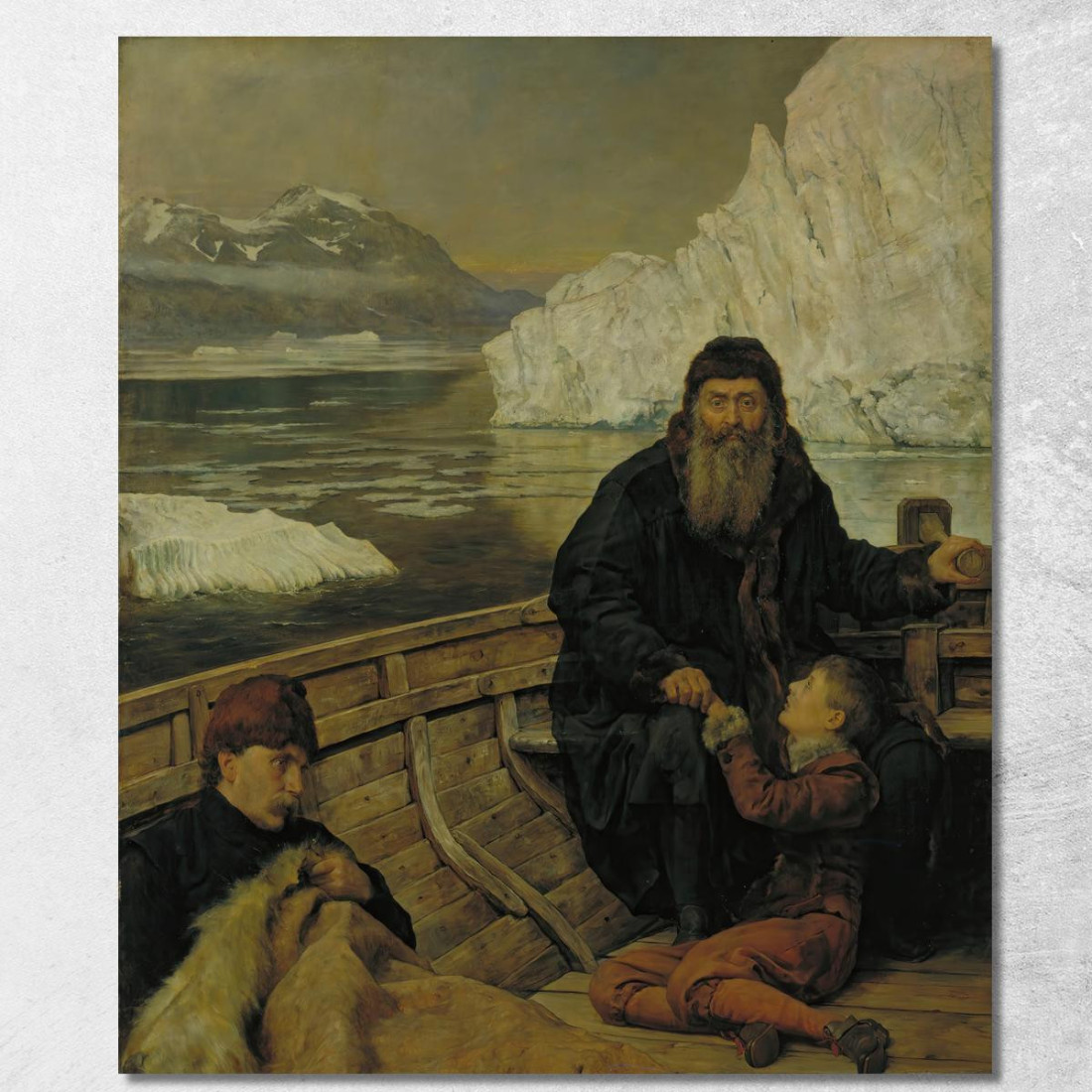 L'Ultimo Viaggio Di Henry Hudson John Collier jcl23 quadro stampato su tela L'Ultimo Viaggio Di Henry Hudson John Collier jcl23 quadro stampato su tela