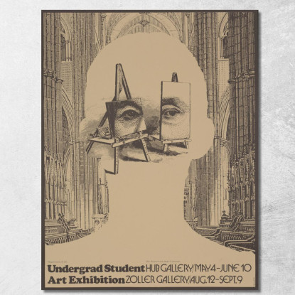 Mostra D'Arte Degli Studenti Universitari Lanny Sommese lsm28 quadro stampato su tela