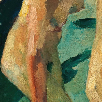 Bagnanti Leo Putz lpz7 quadro stampato su tela