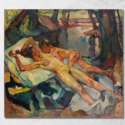 Una Giornata Estiva Leo Putz lpz12 quadro stampato su tela