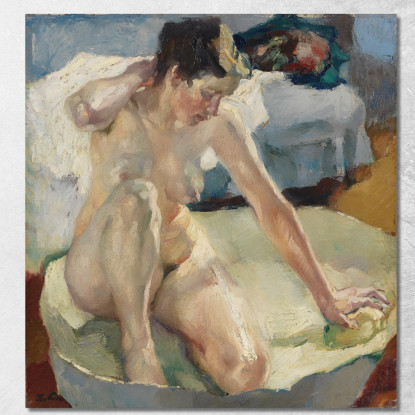 Nella Vasca Da Bagno Ii Leo Putz lpz23 quadro stampato su tela