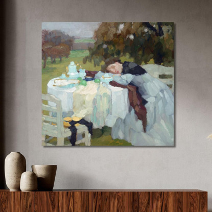 Tardo Autunno Leo Putz lpz32 quadro stampato su tela