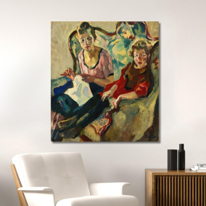 Lisl E Buberl Leo Putz lpz33 quadro stampato su tela