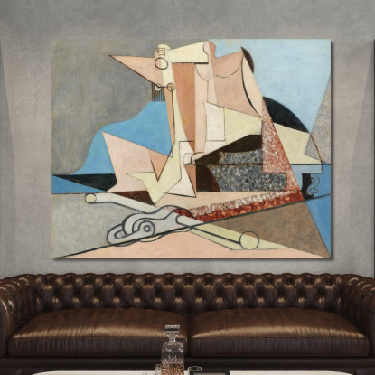 Figure E Ancoraggio Marino Louis Marcoussis lmr5 quadro stampato su tela