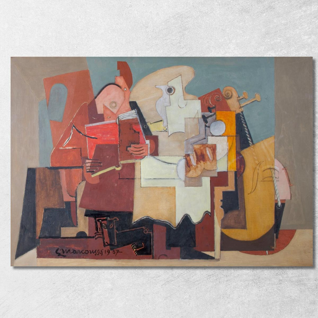 Il Lettore Louis Marcoussis lmr15 quadro stampato su tela Il Lettore Louis Marcoussis lmr15 quadro stampato su tela