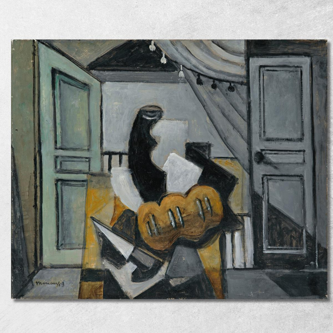 Natura Morta Con Pane E Coltello Louis Marcoussis lmr20 quadro stampato su tela Natura Morta Con Pane E Coltello Louis Marcoussis lmr20 quadro stampato su tela