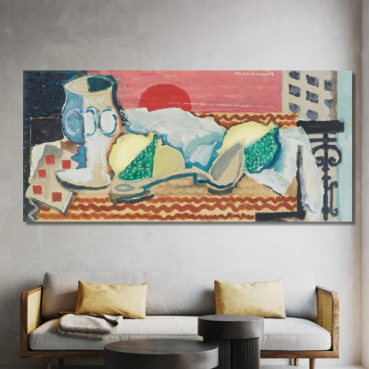 Natura Morta Con Cucchiaio Louis Marcoussis lmr27 quadro stampato su tela