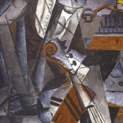 Il Musicista Louis Marcoussis lmr38 quadro stampato su tela