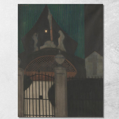 Calvario E Purgatorio Ad Est Léon Spilliaert lsp22 quadro stampato su tela