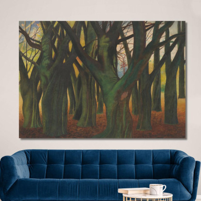 Alberi Verdi Léon Spilliaert lsp50 quadro stampato su tela