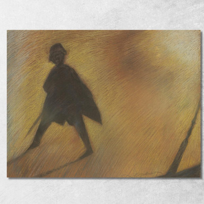 La Fine Di Una Bella Figura Di Giorno In Controluce Léon Spilliaert lsp53 quadro stampato su tela