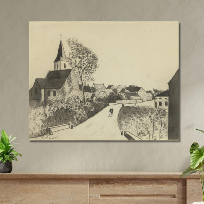 Landschap Voor In The Time That Nanette Was Lost' 2 Léon Spilliaert lsp68 quadro stampato su tela