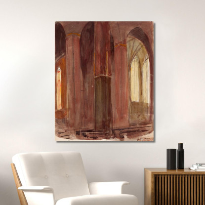 Interno Della Cattedrale Magnus Enckell mek28 quadro stampato su tela