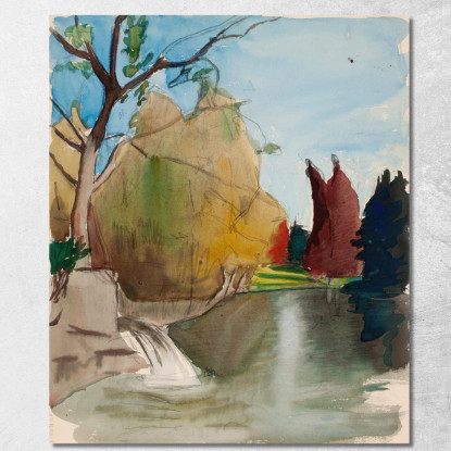 Paesaggio 2 Magnus Enckell mek37 quadro stampato su tela