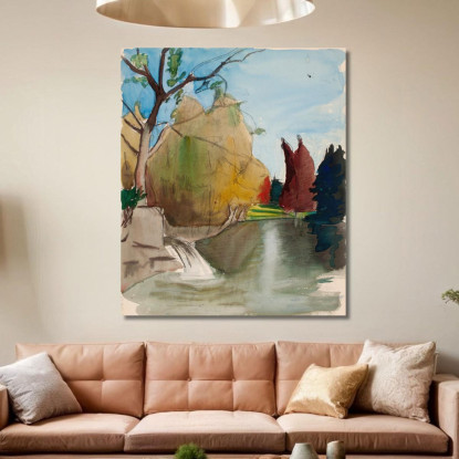 Paesaggio 2 Magnus Enckell mek37 quadro stampato su tela