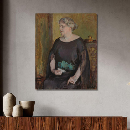 Ritratto Della Signora Lydia Keirkner Magnus Enckell mek54 quadro stampato su tela