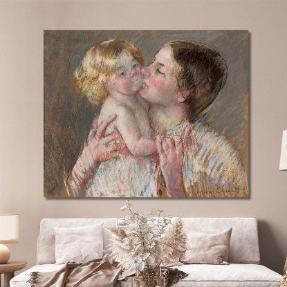 Un Bacio Per La Piccola Ann N. 3 Mary Cassatt mcs1 quadro stampato su tela