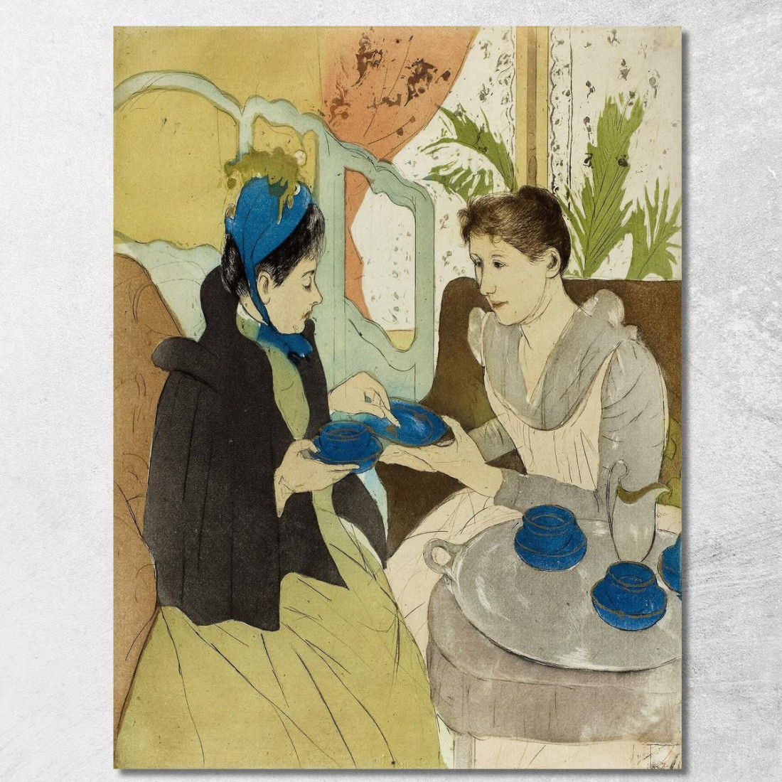 Festa Del Tè Pomeridiano Mary Cassatt mcs4 quadro stampato su tela Festa Del Tè Pomeridiano Mary Cassatt mcs4 quadro stampato su tela
