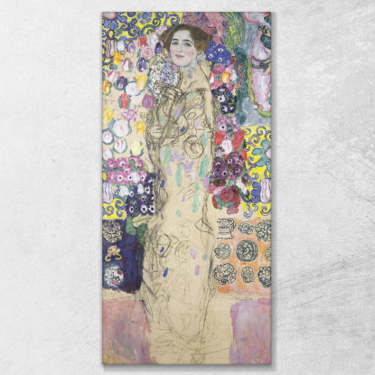 Ritratto Di Maria Munk Gustav Klimt kg97 quadro stampato su tela