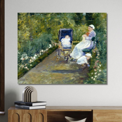 Bambini In Un Giardino L'Infermiera Mary Cassatt mcs12 quadro stampato su tela