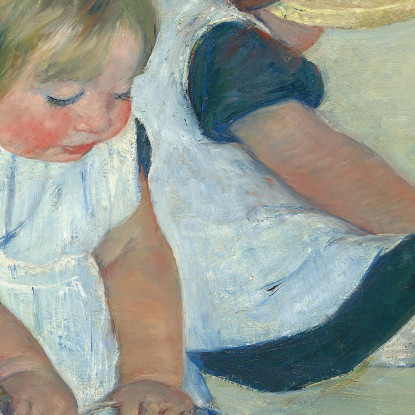 Bambini Che Giocano Sulla Spiaggia Mary Cassatt mcs13 quadro stampato su tela