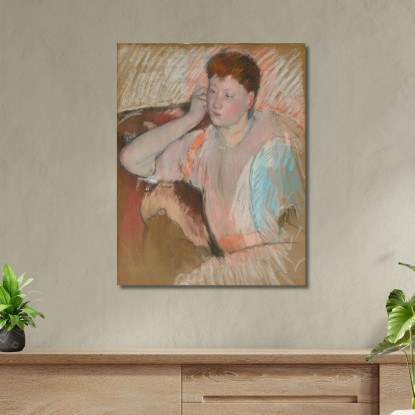 Clarissa Mary Cassatt mcs15 quadro stampato su tela