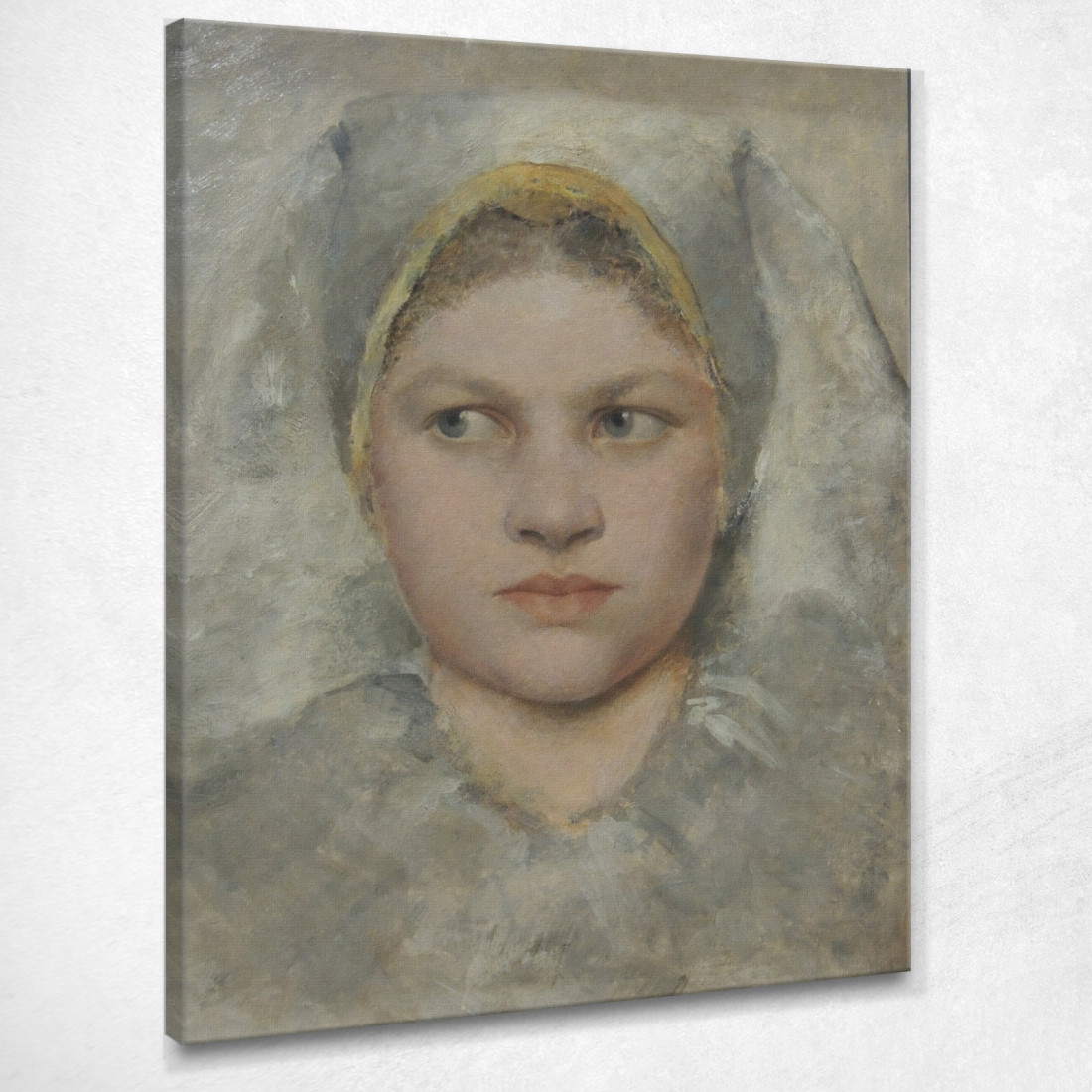 Studio Principale Di Una Ragazza Von Hana Gustav Klimt kg98 quadro stampato su tela Studio Principale Di Una Ragazza Von Hana Gustav Klimt kg98 quadro stampato su tela