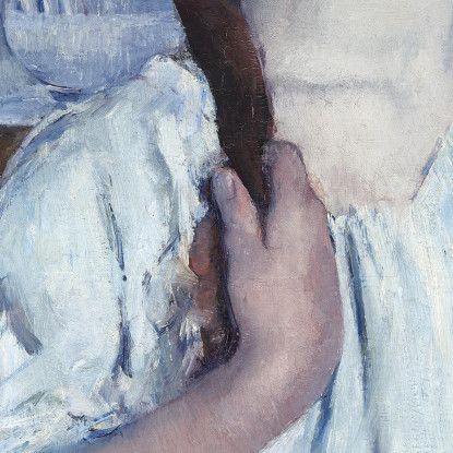 Ragazza Che Si Sistema I Capelli Mary Cassatt mcs19 quadro stampato su tela