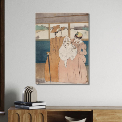 Nell'Autobus Mary Cassatt mcs24 quadro stampato su tela