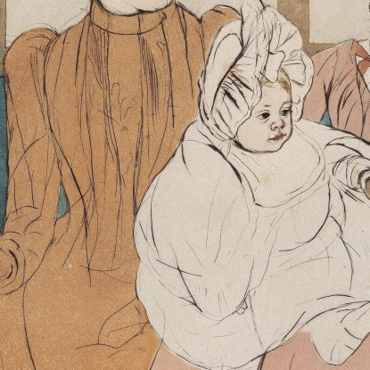 Nell'Autobus Mary Cassatt mcs24 quadro stampato su tela