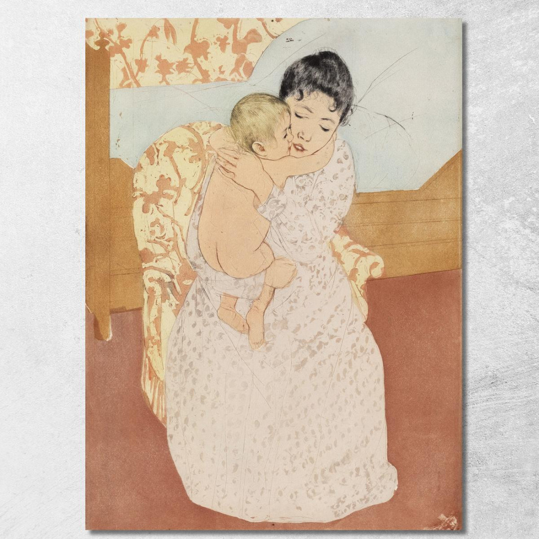 Carezza Materna Mary Cassatt mcs29 quadro stampato su tela Carezza Materna Mary Cassatt mcs29 quadro stampato su tela