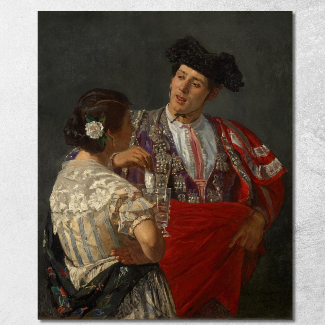 Offrire Il Panal Al Torero Mary Cassatt mcs35 quadro stampato su tela Offrire Il Panal Al Torero Mary Cassatt mcs35 quadro stampato su tela