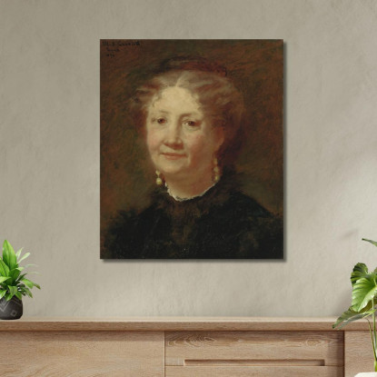 Ritratto Di Signora Cortier Mary Cassatt mcs41 quadro stampato su tela