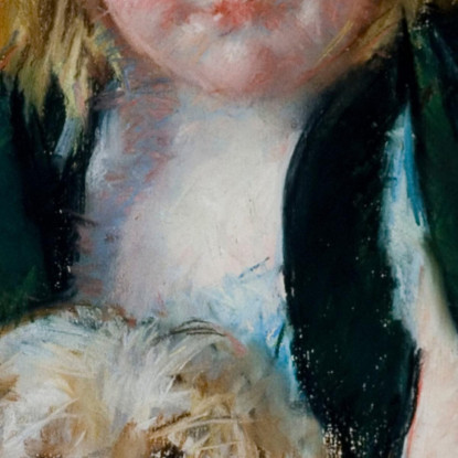 Sara Con Il Suo Cane Mary Cassatt mcs42 quadro stampato su tela