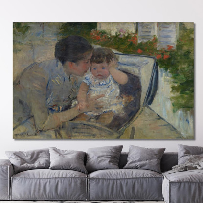 Susan Conforta Il Bambino Mary Cassatt mcs46 quadro stampato su tela