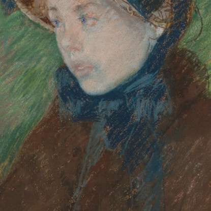 Susan Con Il Cappello Di Paglia Mary Cassatt mcs47 quadro stampato su tela