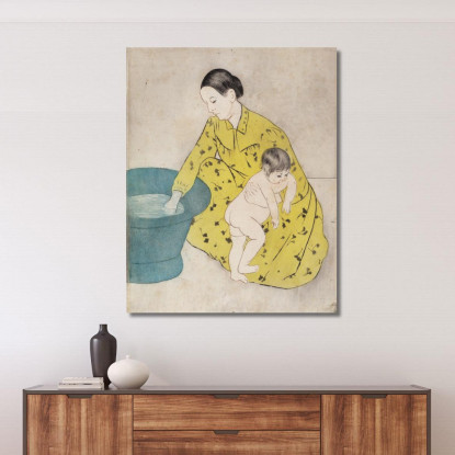 Il Bagno Mary Cassatt mcs49 quadro stampato su tela