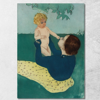 Sotto L'Ippocastano Mary Cassatt mcs59 quadro stampato su tela