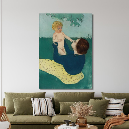 Sotto L'Ippocastano Mary Cassatt mcs59 quadro stampato su tela