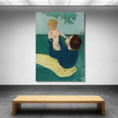 Sotto L'Ippocastano Mary Cassatt mcs59 quadro stampato su tela