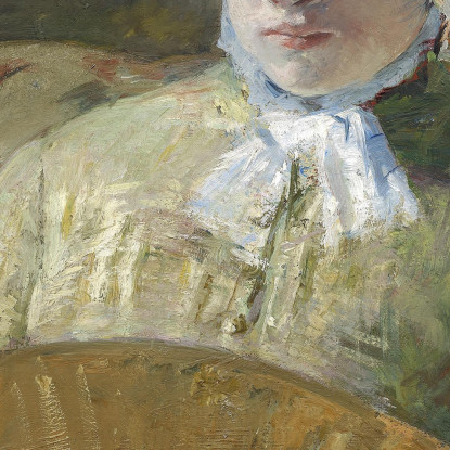 Donna Con Un Ventaglio Mary Cassatt mcs63 quadro stampato su tela